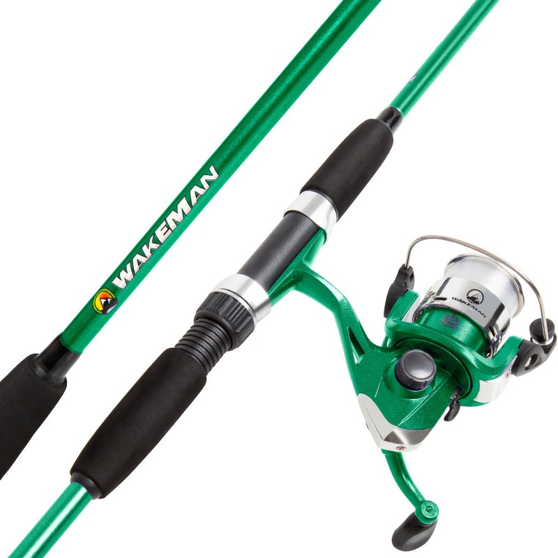 Wakeman Swarm Series Spinning Rod and Reel Combo - Blue Metallic, 20 - Image 1